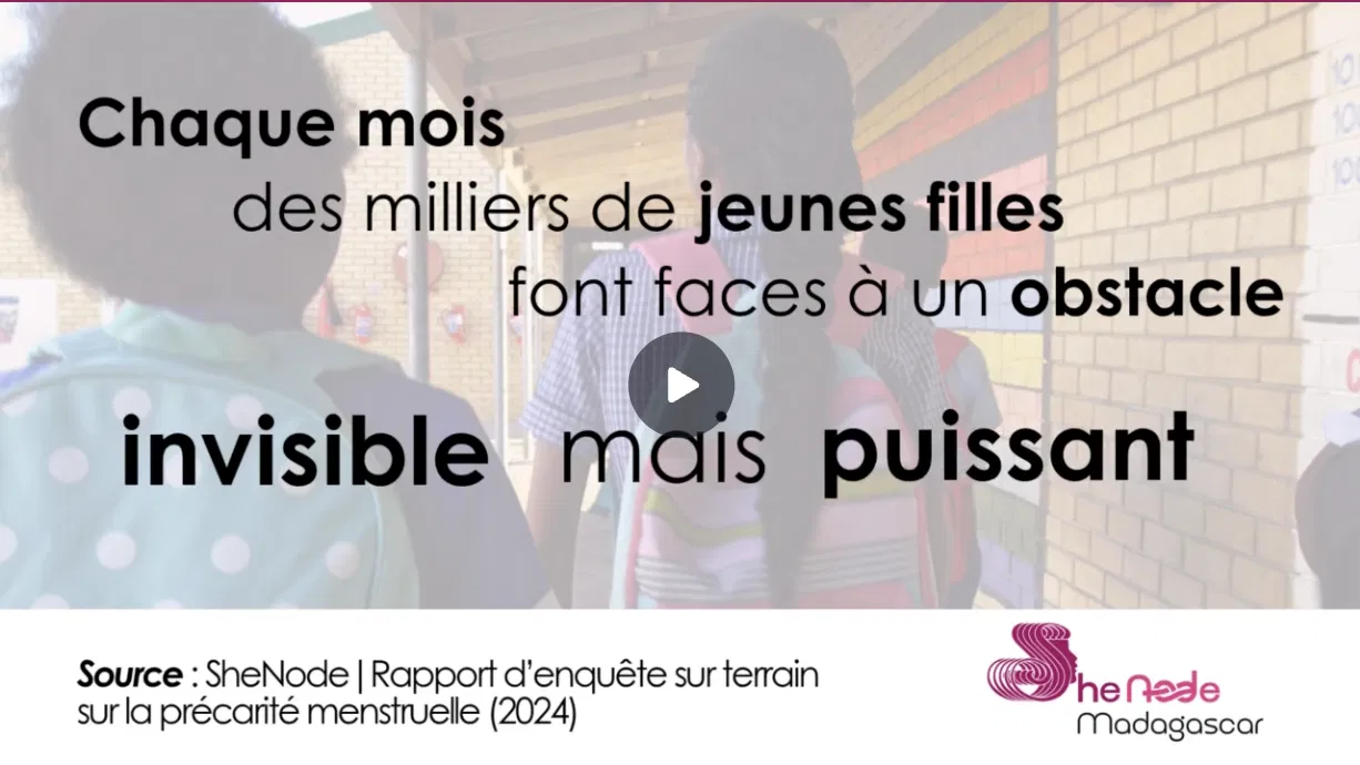 Vidéo corporate réalisée pour SheNode Madagascar, montage et habillage motion