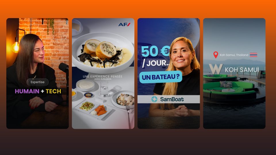 Mosaïque de 4 vidéos courtes du pack contenu mensuel At Do Studio